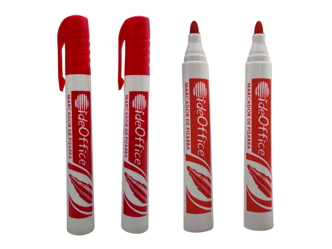 MARCADOR DE PIZARRA ROJO IDEOFFICE