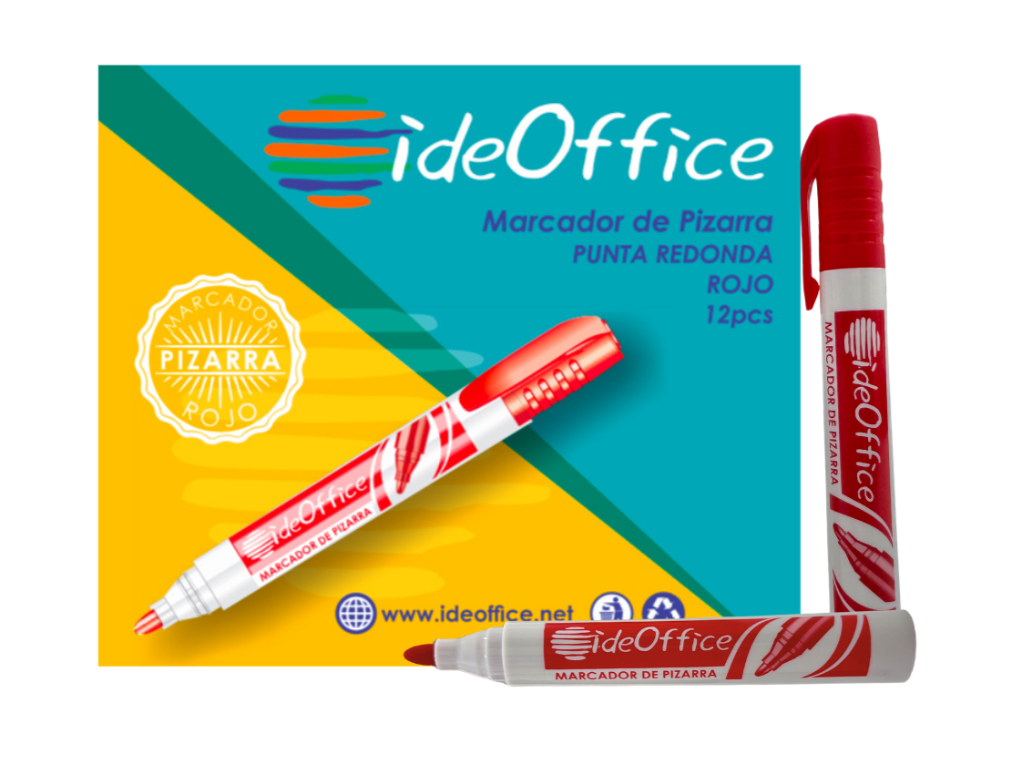 MARCADOR DE PIZARRA ROJO IDEOFFICE