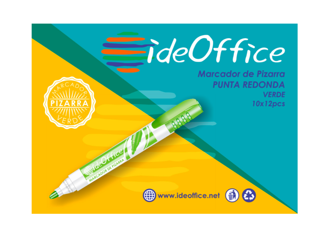 MARCADOR DE PIZARRA VERDE IDEOFFICE
