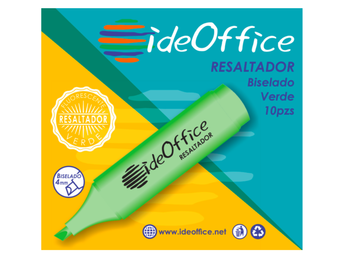 RESALTADOR VERDE IDEOFFICE