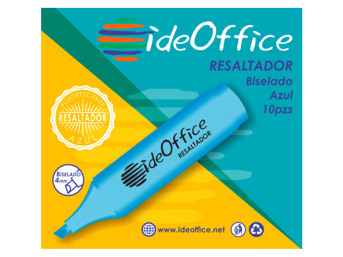 RESALTADOR AZUL IDEOFFICE