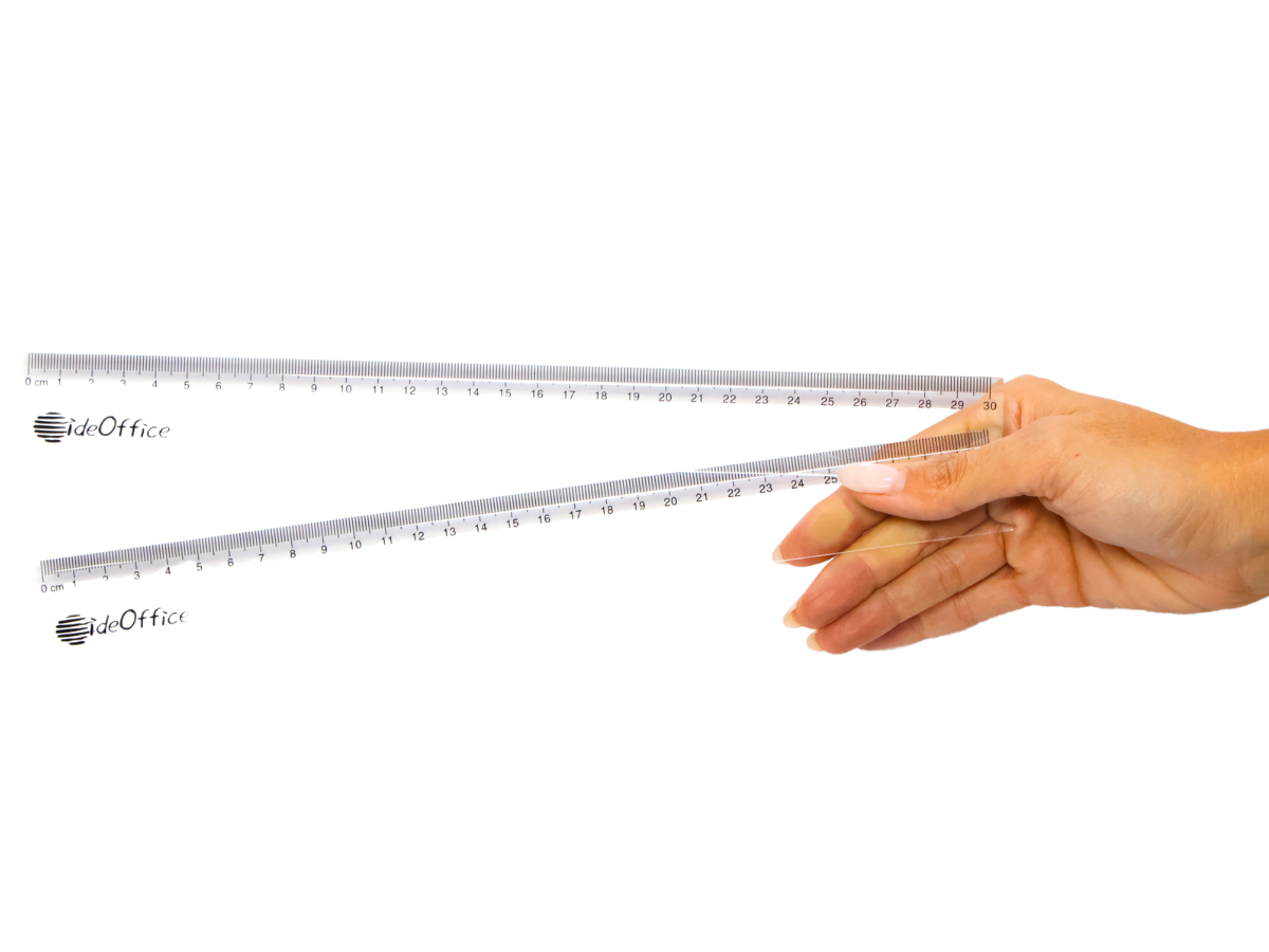 REGLA PLASTICA 30 CM. IDEOFFICE