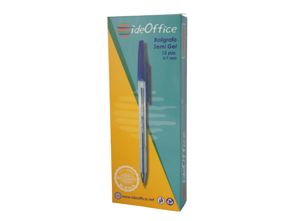 BOLIGRAFO AZUL  (SIENA 0.7mm) IDEOFFICE